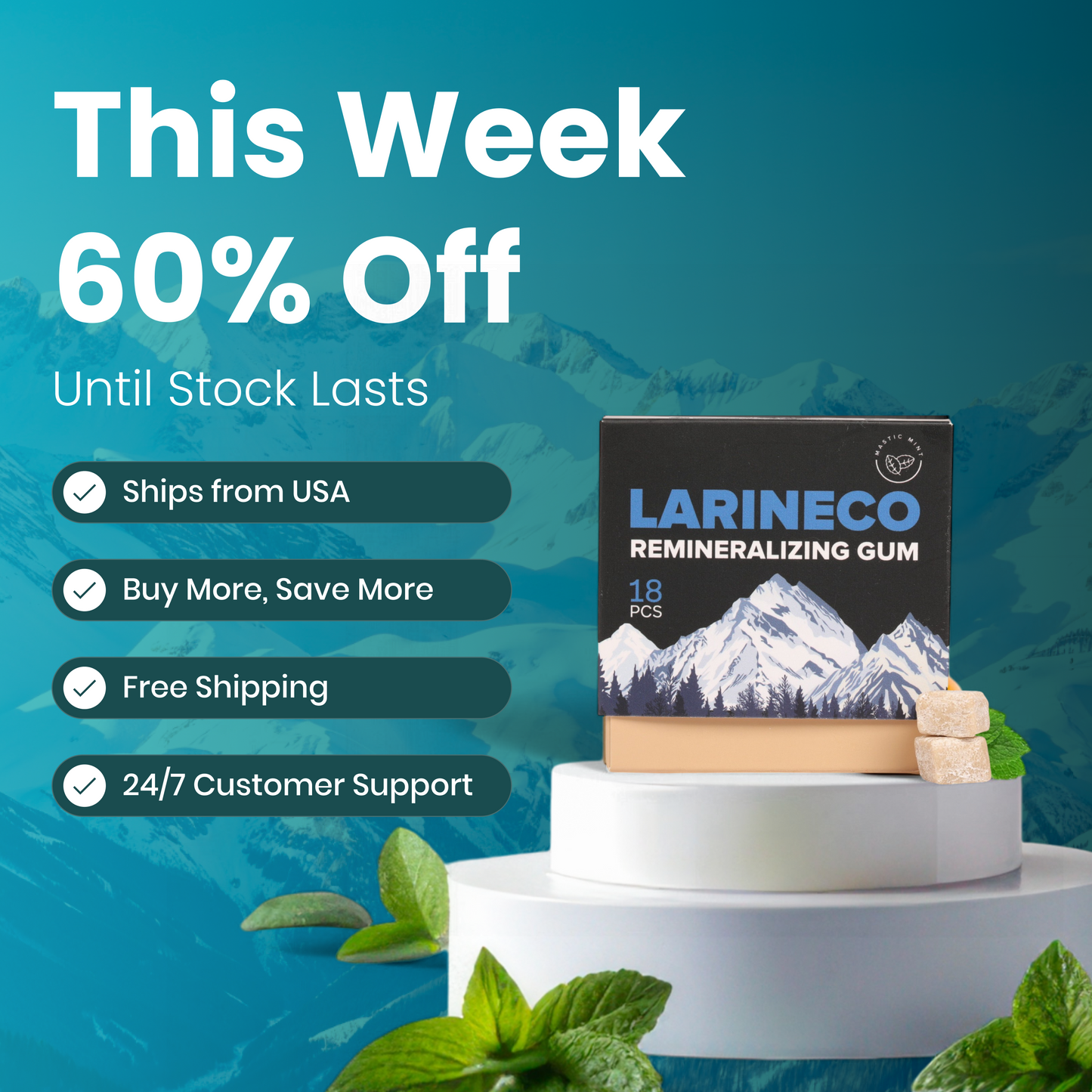 Larineco™️ - Remineralizing Gum